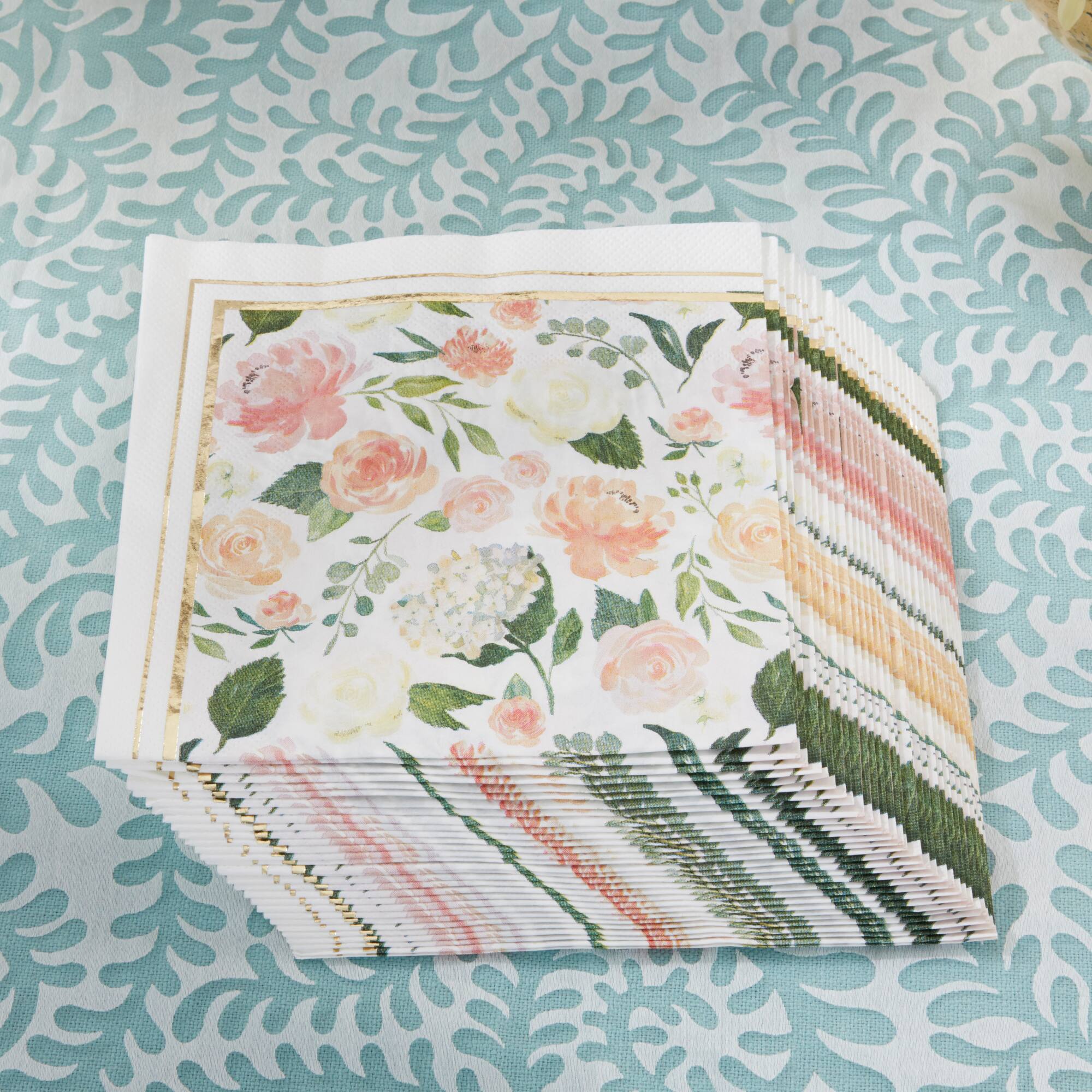 Kate Aspen® Brunch Floral Napkins, 60ct.